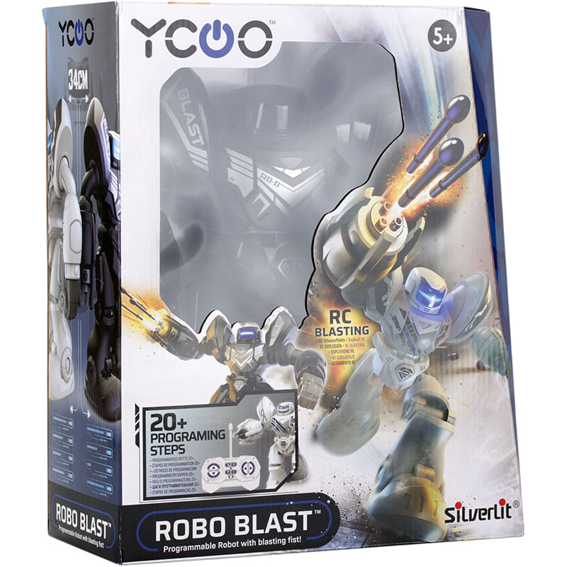 Интерактивный робот SILVERLIT Robo Blast (88098/1) Размеры, см 37 x 31 x 14