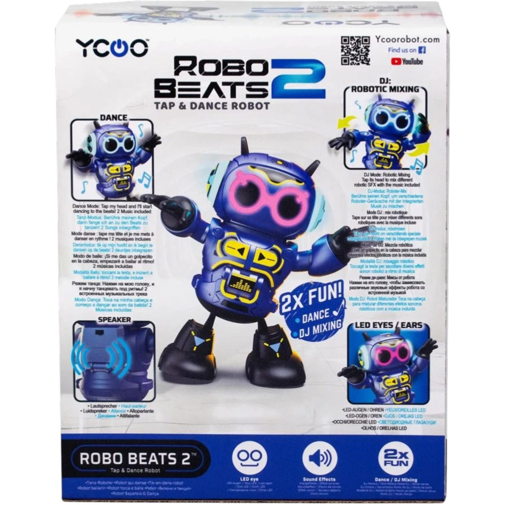 Інтерактивна іграшка SILVERLIT Танцюючий робот 2.0 (88599) Особливості світлові ефекти