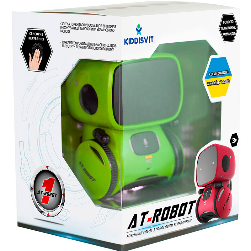 Інтерактивний робот AT-ROBOT Green (AT001-02-UKR) Тип дроїд