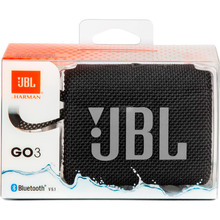 Портативная акустика JBL GO 3 Black (JBLGO3BLK)