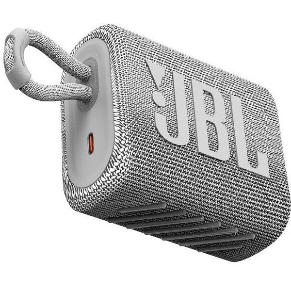 Зовнішній вигляд Портативна акустика JBL GO 3 White (JBLGO3WHT)