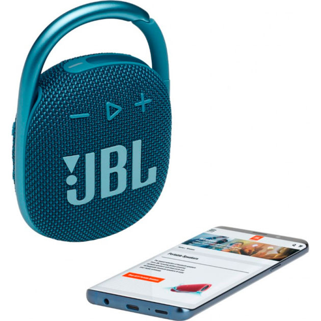 Портативна акустика JBL Clip 4 Blue (JBLCLIP4BLU) Формат 1.0