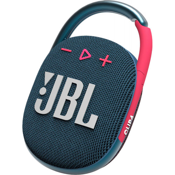 Портативна акустика JBL Clip 4 Blue Coral (JBLCLIP4BLUP) Формат 1.0