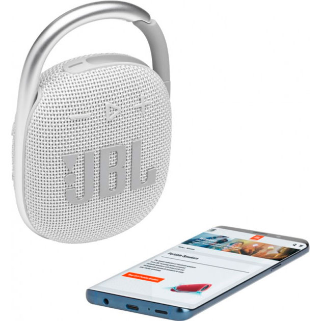 Портативна акустика JBL Clip 4 White (JBLCLIP4WHT) Тип портативна акустика