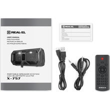 Портативная акустика REAL-EL X-757 Black (EL121600007)