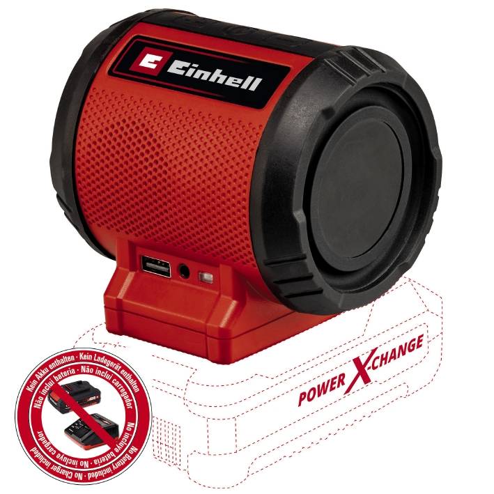 

Портативная акустика EINHELL АTC-SR 18 Li BT - Solo (4514150), Портативна колонка акумуляторна (без акум.),