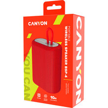 Портативна акустика CANYON BSP-4 BT V5.0 Red (CNE-CBTSP4R)