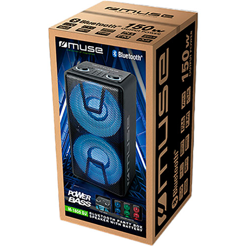 Зовнішній вигляд Портативна акустика MUSE PARTY BOX M-1805 DJ