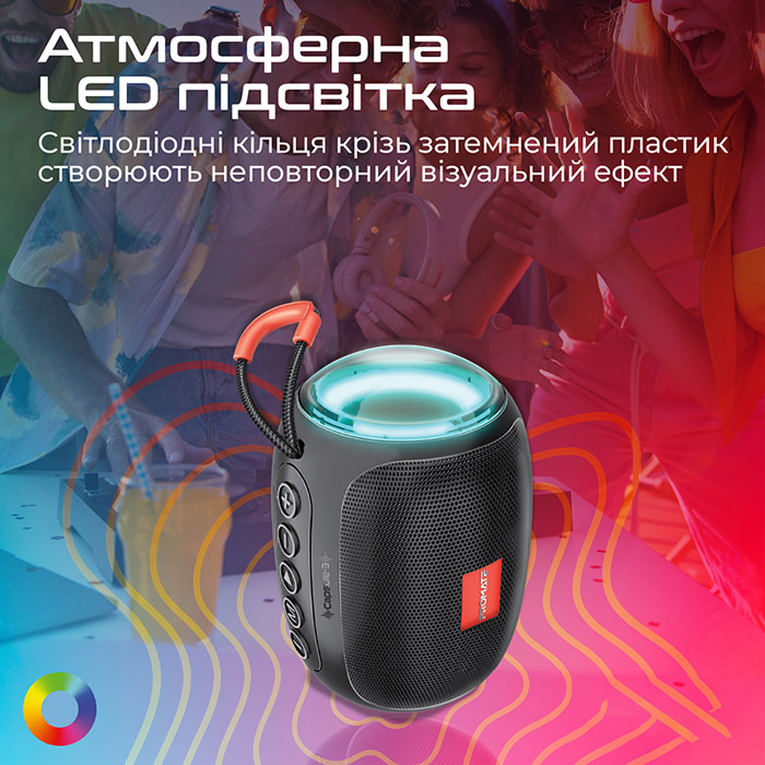 Портативная акустика PROMATE capsule-3.black Формат 1.0