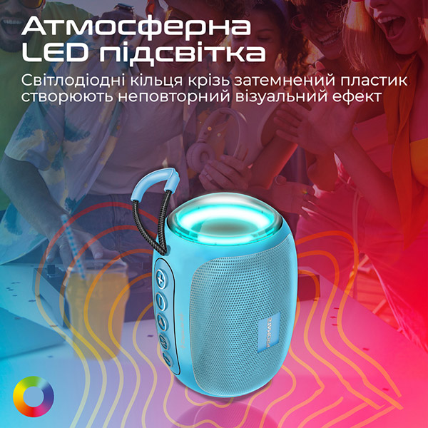 Портативная акустика PROMATE ccapsule-3.blue Формат 1.0