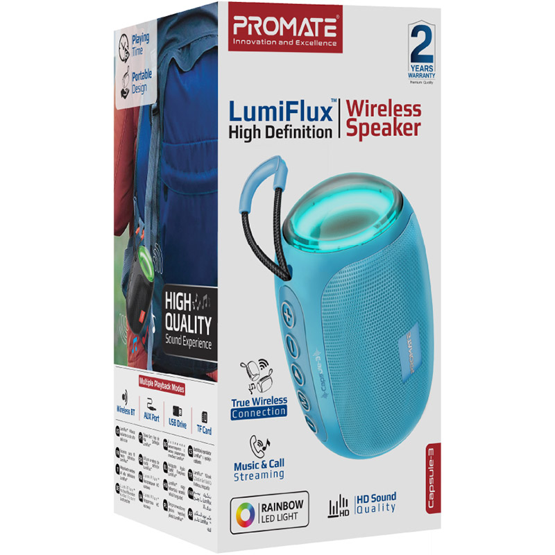 Заказать Портативная акустика PROMATE ccapsule-3.blue