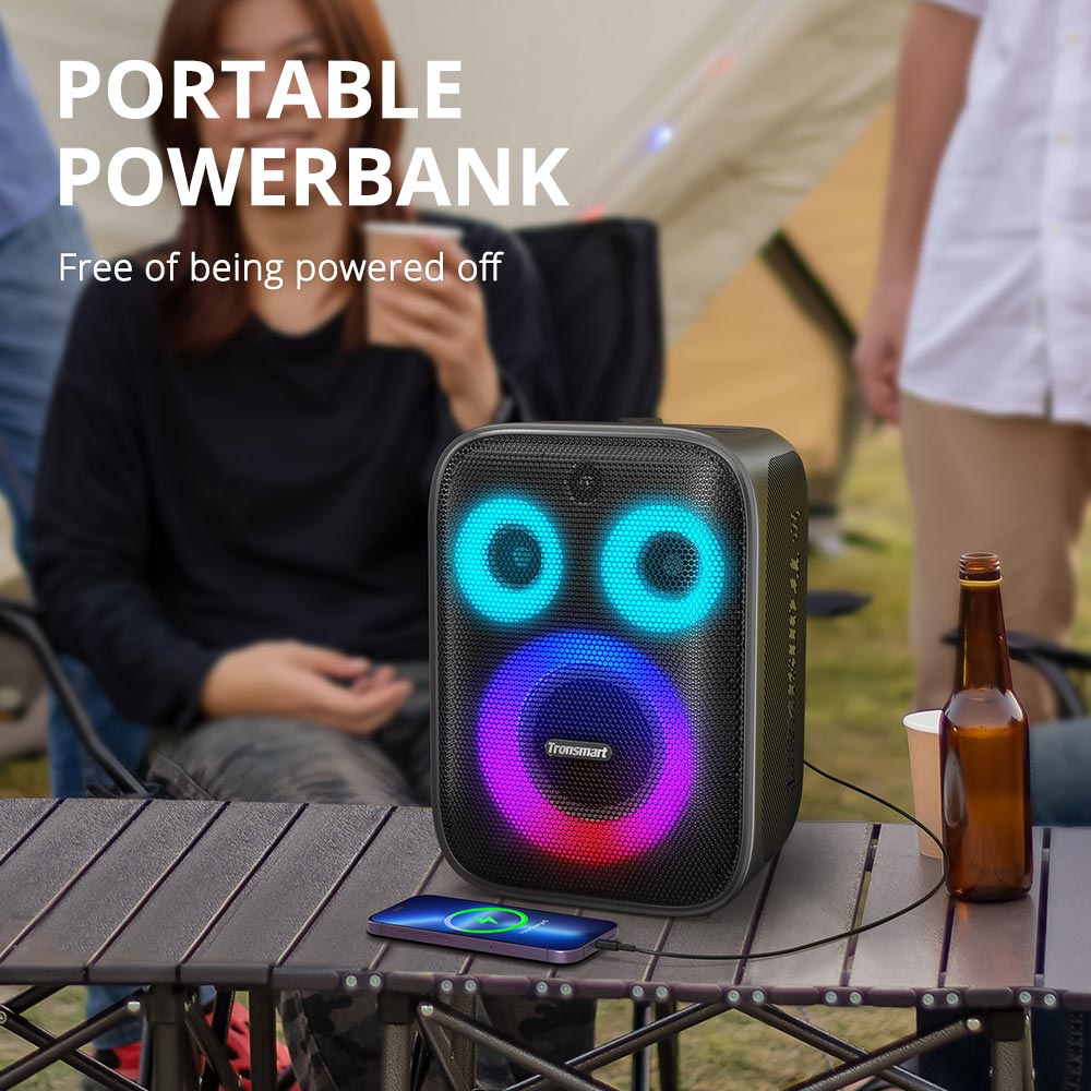 Портативная акустика TRONSMART Halo 200 + 2 Mics (968233) Мощность 120