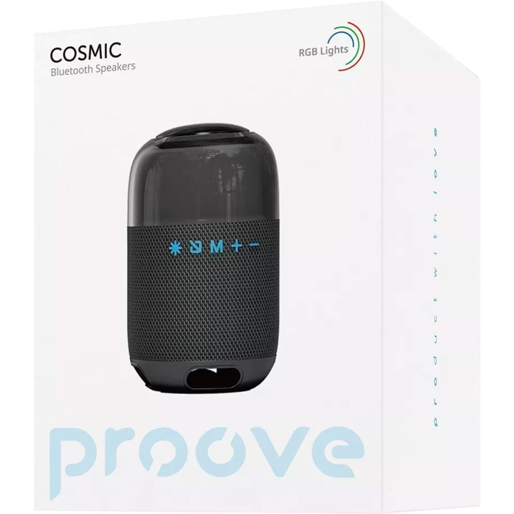 Портативна акустика PROOVE Cosmic 8W Black (55835) Тип портативна акустика