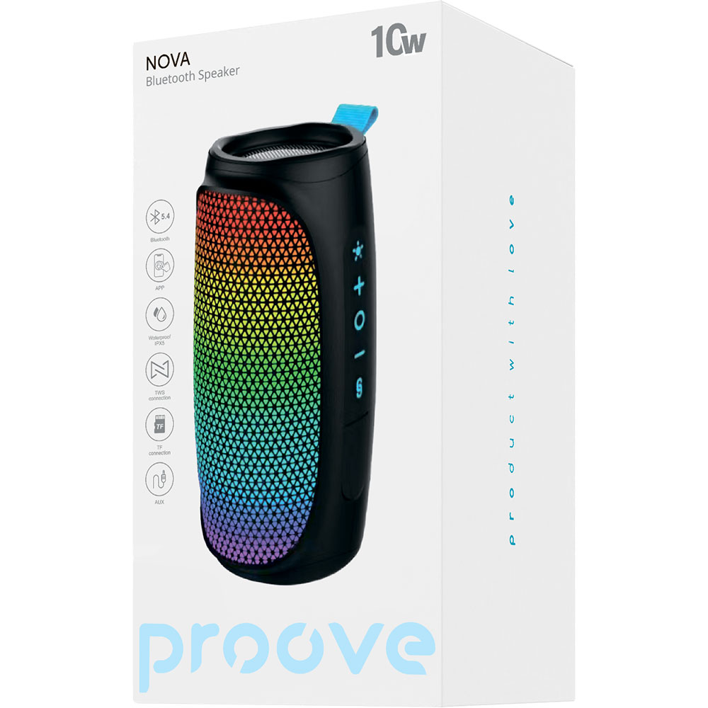 Замовити Портативна акустика PROOVE Nova 10W Black (55565)