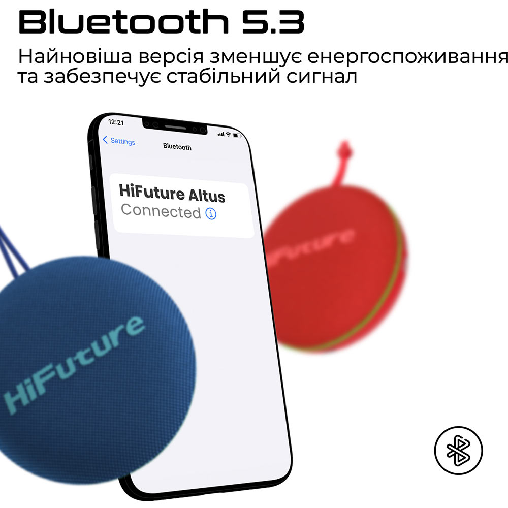 Портативная акустика HIFUTURE Altus 5W Black (altus.black) Формат 1.0