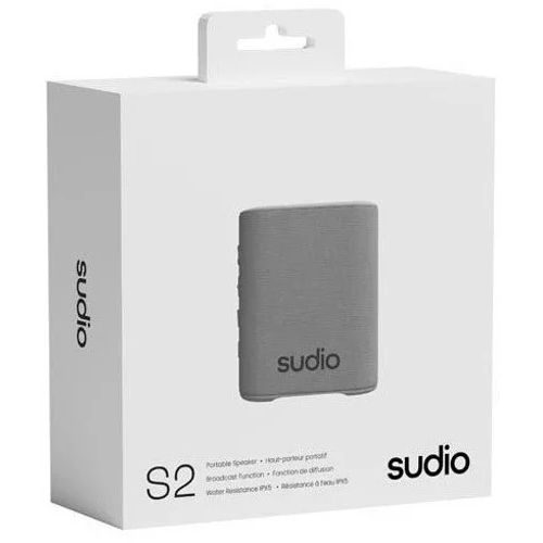 Портативна акустика SUDIO S2 Cool Grey (S2GRY) Формат 1.0