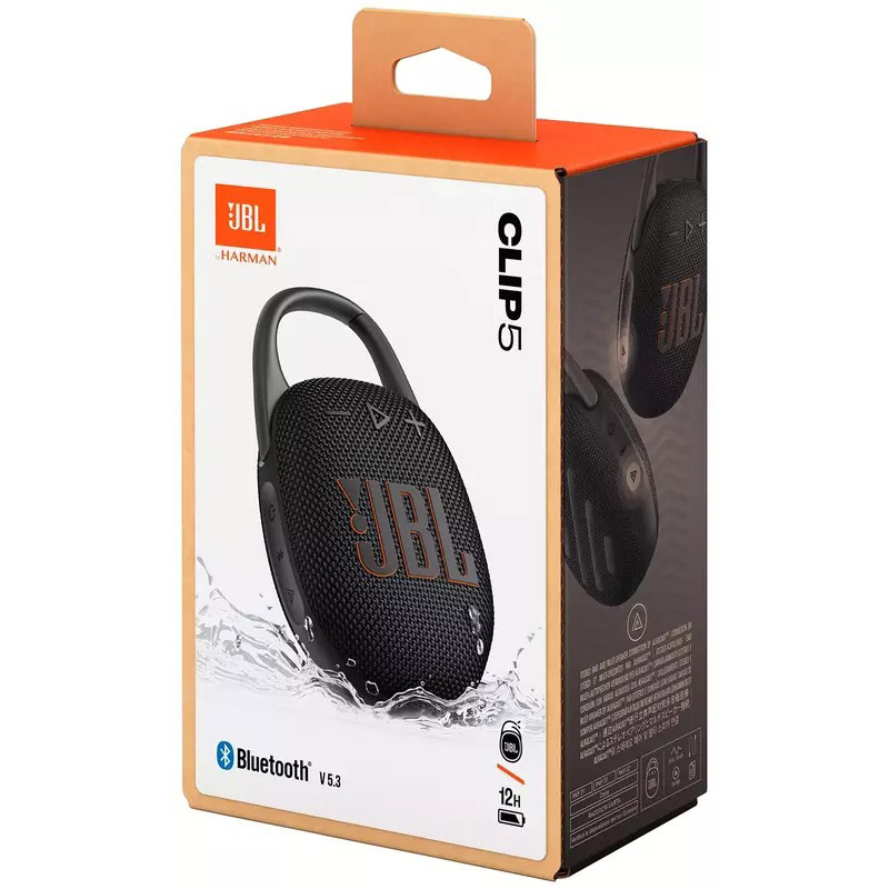 Портативная акустика JBL Clip 5 Black (JBLCLIP5BLK) Коммуникации USB Type-C