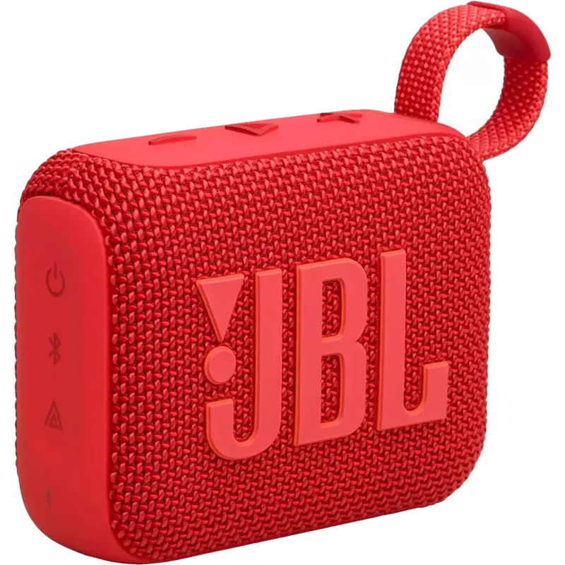 Огляд Портативна акустика JBL Go 4 Red (JBLGO4RED)