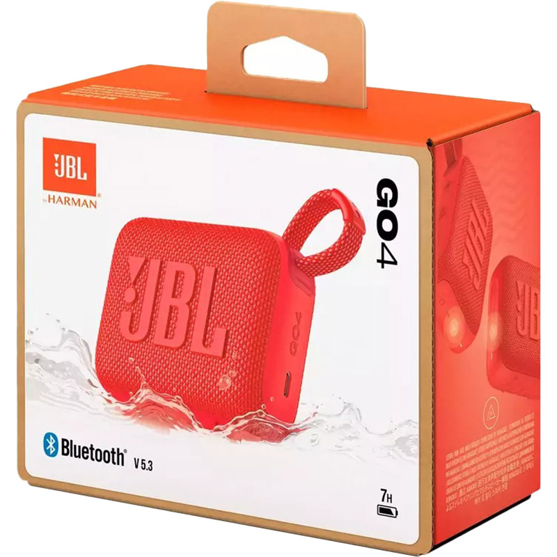 Замовити Портативна акустика JBL Go 4 Red (JBLGO4RED)