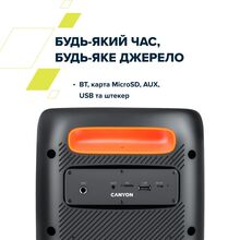 Портативна акустика CANYON OnFun 5 Partybox 40W RGB Black (CNE-PBSP5)