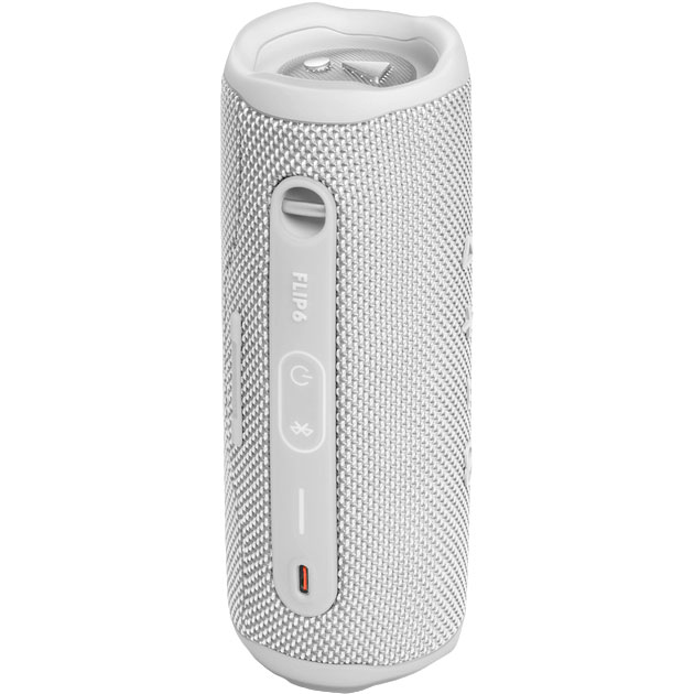 Зовнішній вигляд Портативна акустика JBL Flip 6 White (JBLFLIP6WHT)