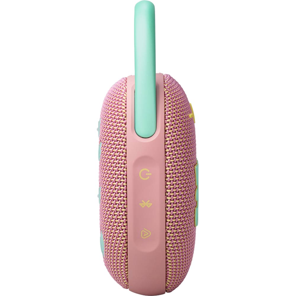 Зовнішній вигляд Портативна акустика JBL Clip 5 Pink (JBLCLIP5PINK)