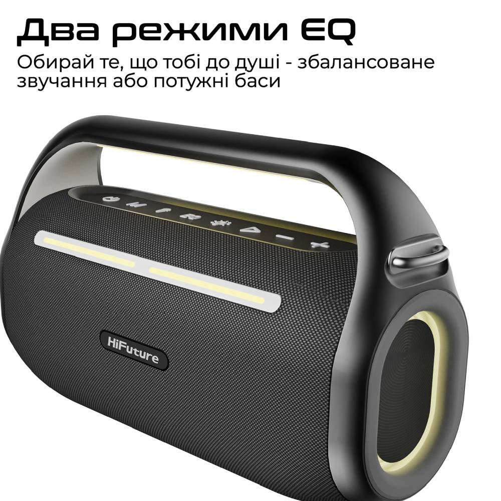 Зовнішній вигляд Портативна акустика HIFUTURE Musicbox 100 Black (musicbox100.black)