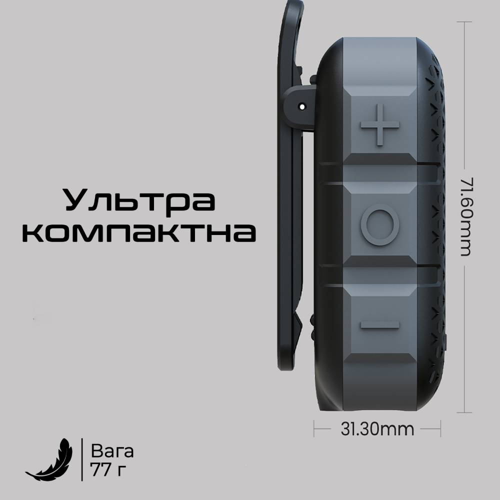 Портативна акустика HIFUTURE Pocket-S 5W Black (pocket-s.black) Потужність 5