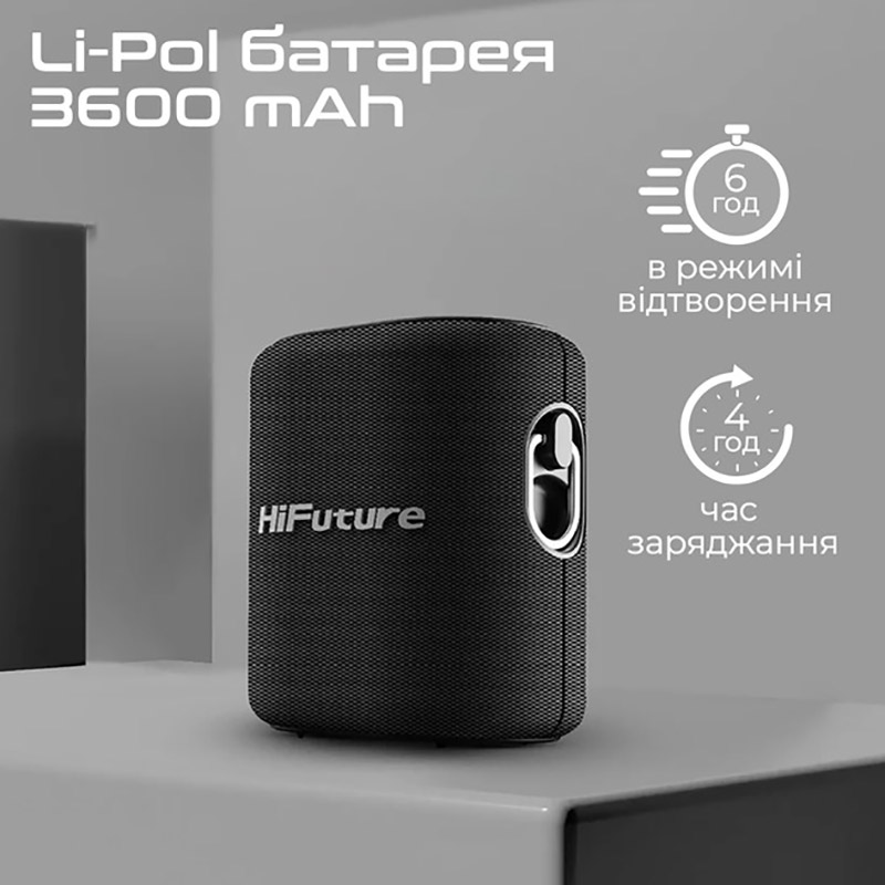 Портативна акустика HIFUTURE HiFuture Vocalist 100 Black (vocalist100.black) Формат 1.0