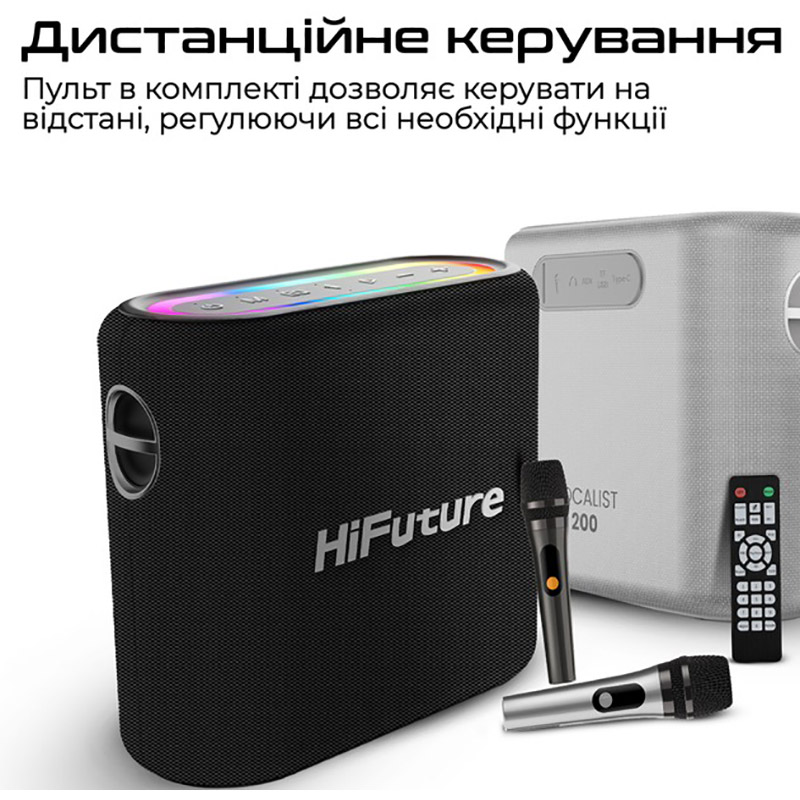 Изображение Портативная акустика HiFuture Vocalist 200 Black (vocalist200.black)