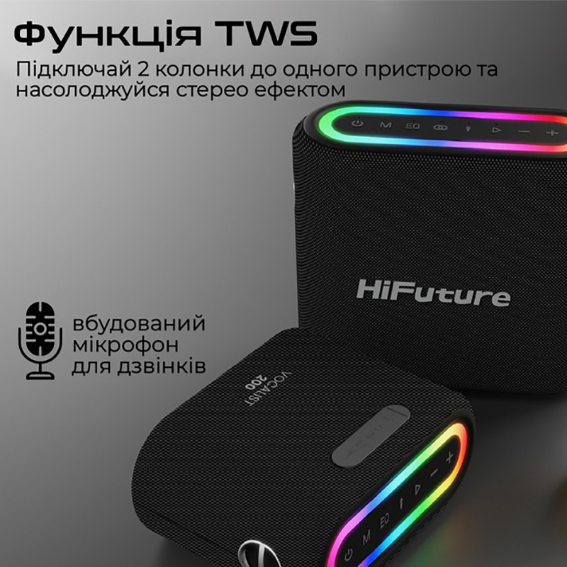 Фото Портативная акустика HiFuture Vocalist 200 Black (vocalist200.black)