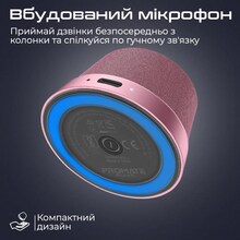 Портативная акустика PROMATE Punch 3W Pink (punch pink)