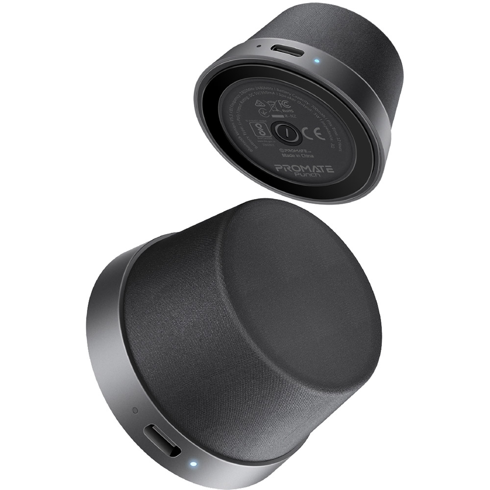 Портативная акустика PROMATE Punch Black (punch.black) Дополнительно Поддерживаемые музыкальные форматы: SBC / AAC
