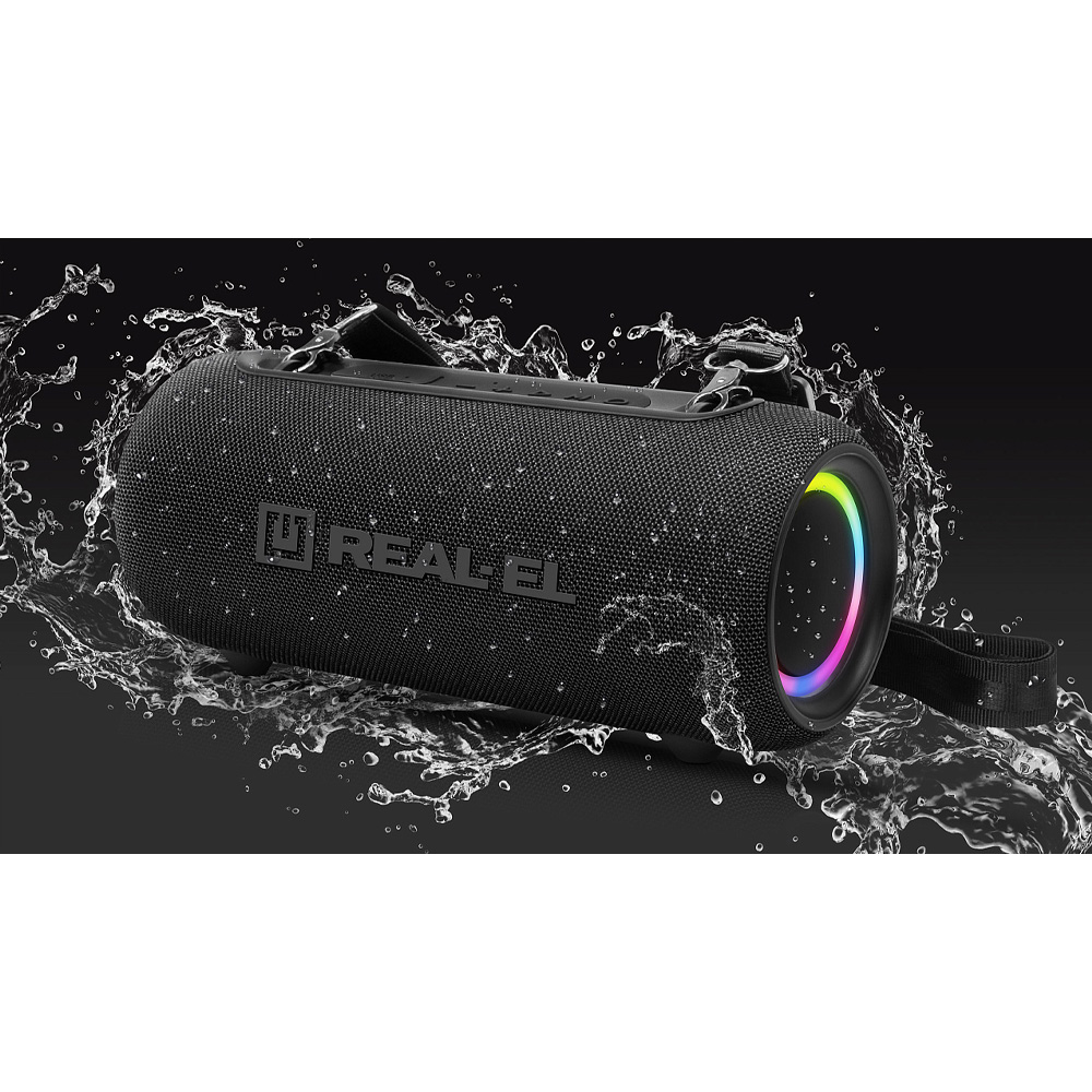 В Фокстрот Портативная акустика REAL EL X-725 Black (EL121600028)