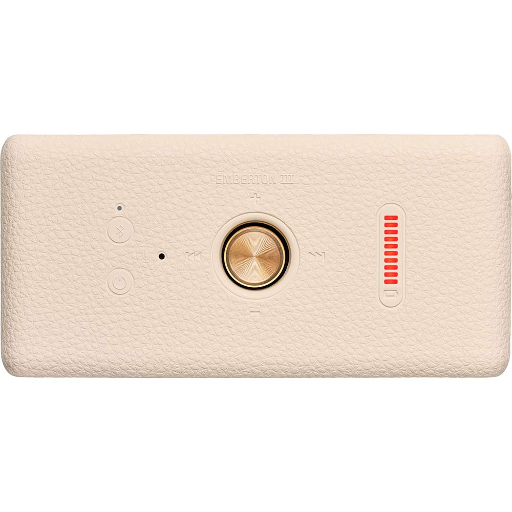 Портативная акустика MARSHALL Portable Speaker Emberton III Cream (1006885) Дополнительно Класс защиты: IP67, Чувствительность 90дБ; Создание стереопары;