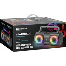 Портативная акустика Defender Beatbox 20 20W Bluetooth Black (65420)