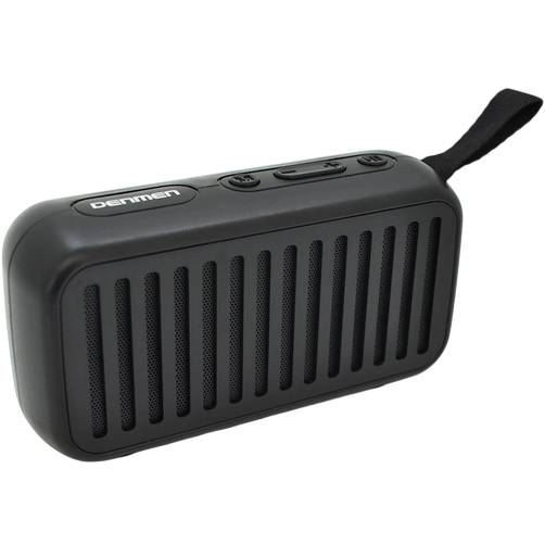 Портативна акустика DENMEN Black (DR08-BK) Додатково Батарея 1200 mAh/3,7 V; Час очікування: до 50 годин;