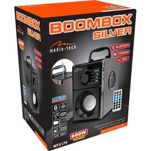 Портативна акустика MEDIA-TECH MT3179 Boombox Silver Black