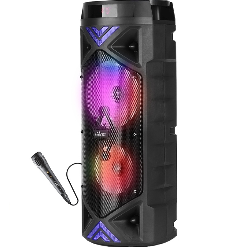 Портативная акустика MEDIA-TECH FUNBOX KEG PRO MT3182 с микрофоном Black Дополнительно с функцией караоке
