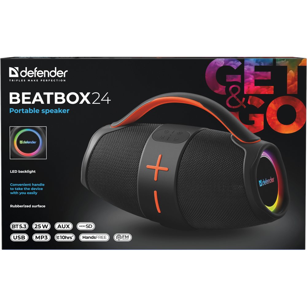 Зображення Портативна акустика DEFENDER Beatbox 24 (65324)