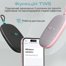 Портативна акустика HIFUTURE Ascendo Pink (ascendo.pink)
