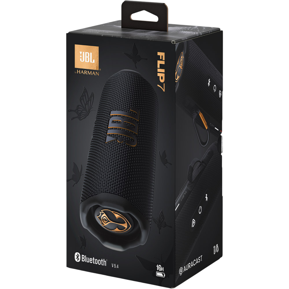 Зображення Портативна акустика JBL Flip 7 Tomorrowland Black (JBLFLIP7TML)