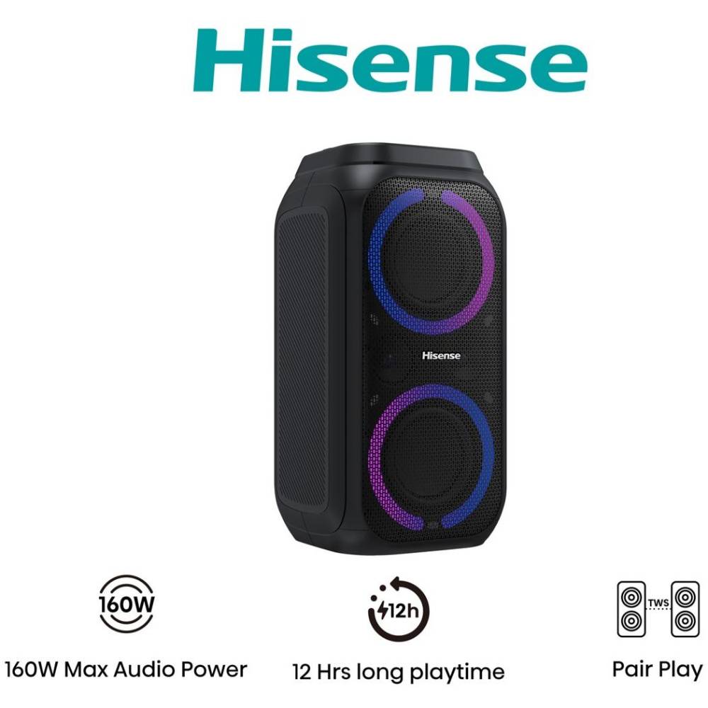 Портативна акустика HISENSE PARTY ROCKET 160 (20013565) Тип портативна акустика