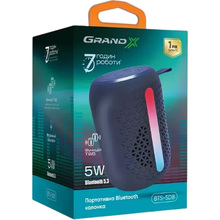 Портативна акустика GRAND-X Bluetooth Вт Dark Blue (BTS-5DB)
