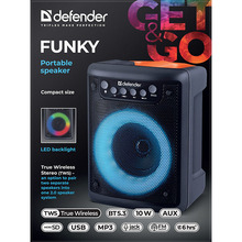 Портативна акустика DEFENDER Funky Black (65053)