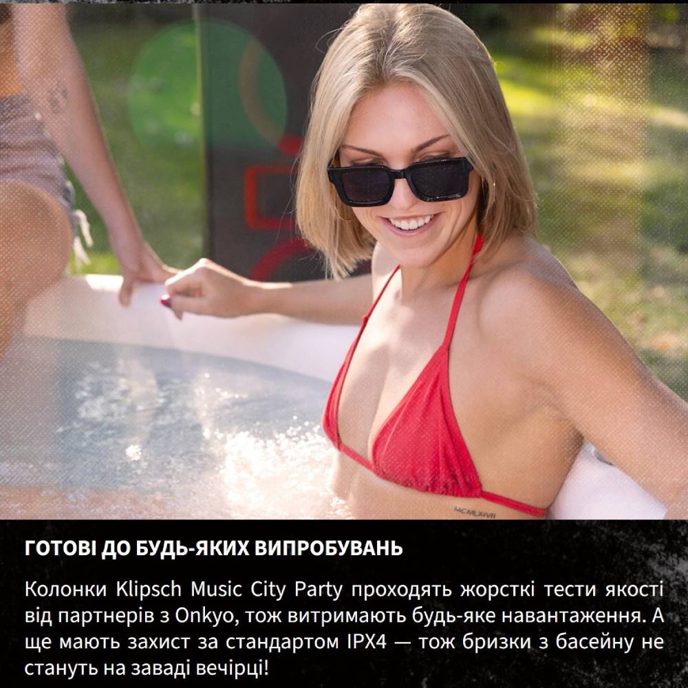 У Фокстрот Портативна акустика KLIPSCH Miami Party speaker Black (1073417)