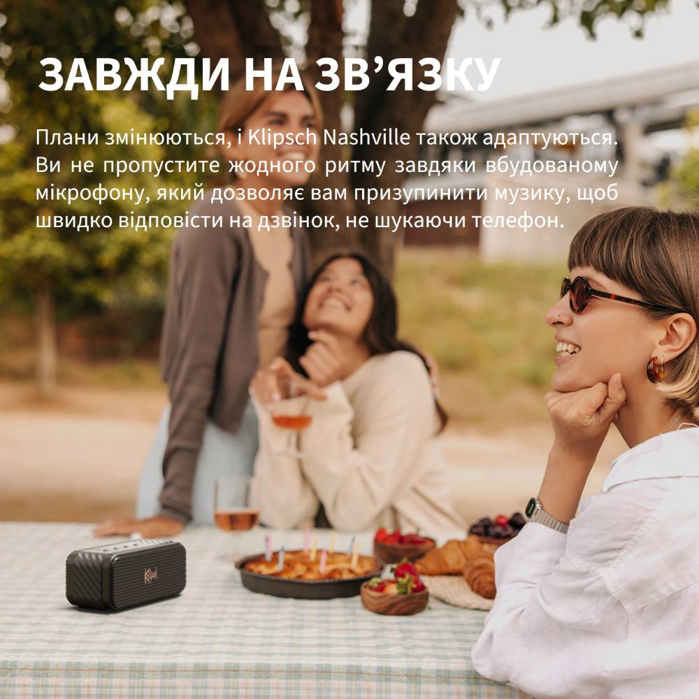Замовити Портативна акустика KLIPSCH Nashville Black (1071975)