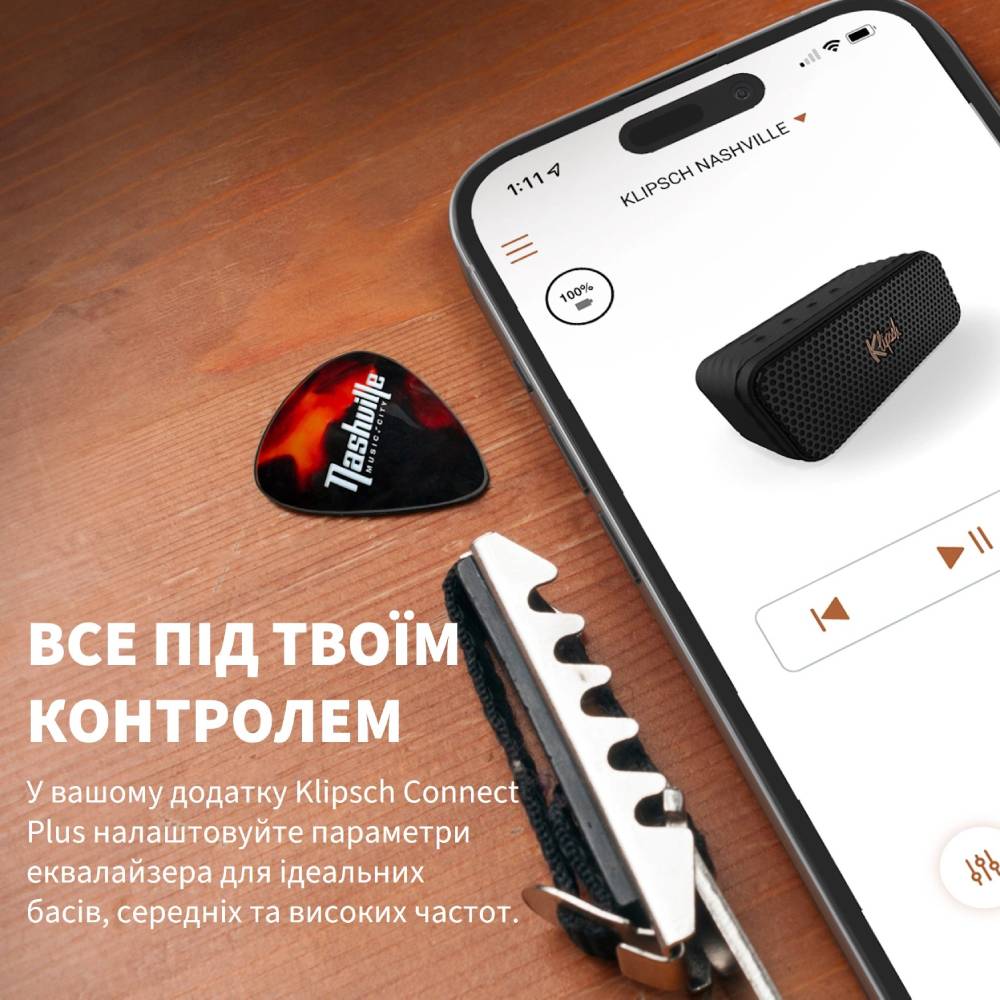 В інтернет магазині Портативна акустика KLIPSCH Nashville Black (1071975)