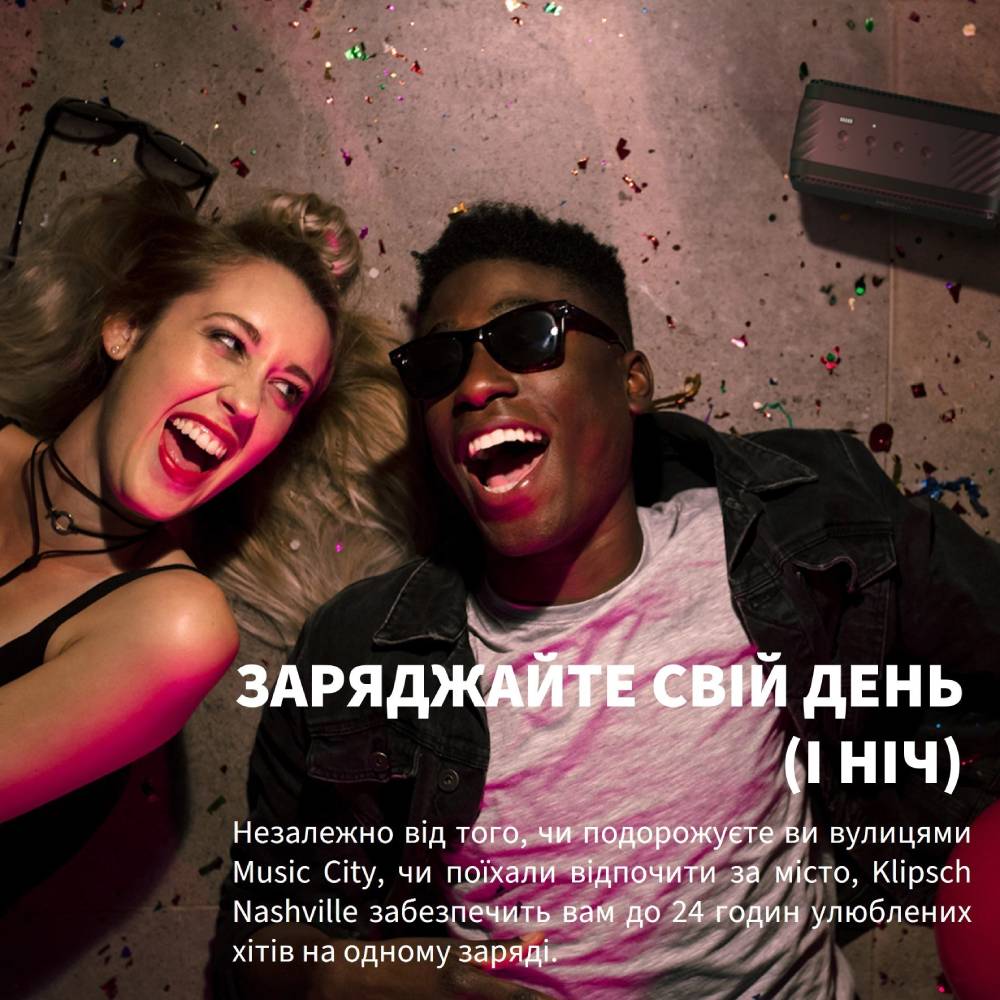 Фото 14 Портативна акустика KLIPSCH Nashville Black (1071975)