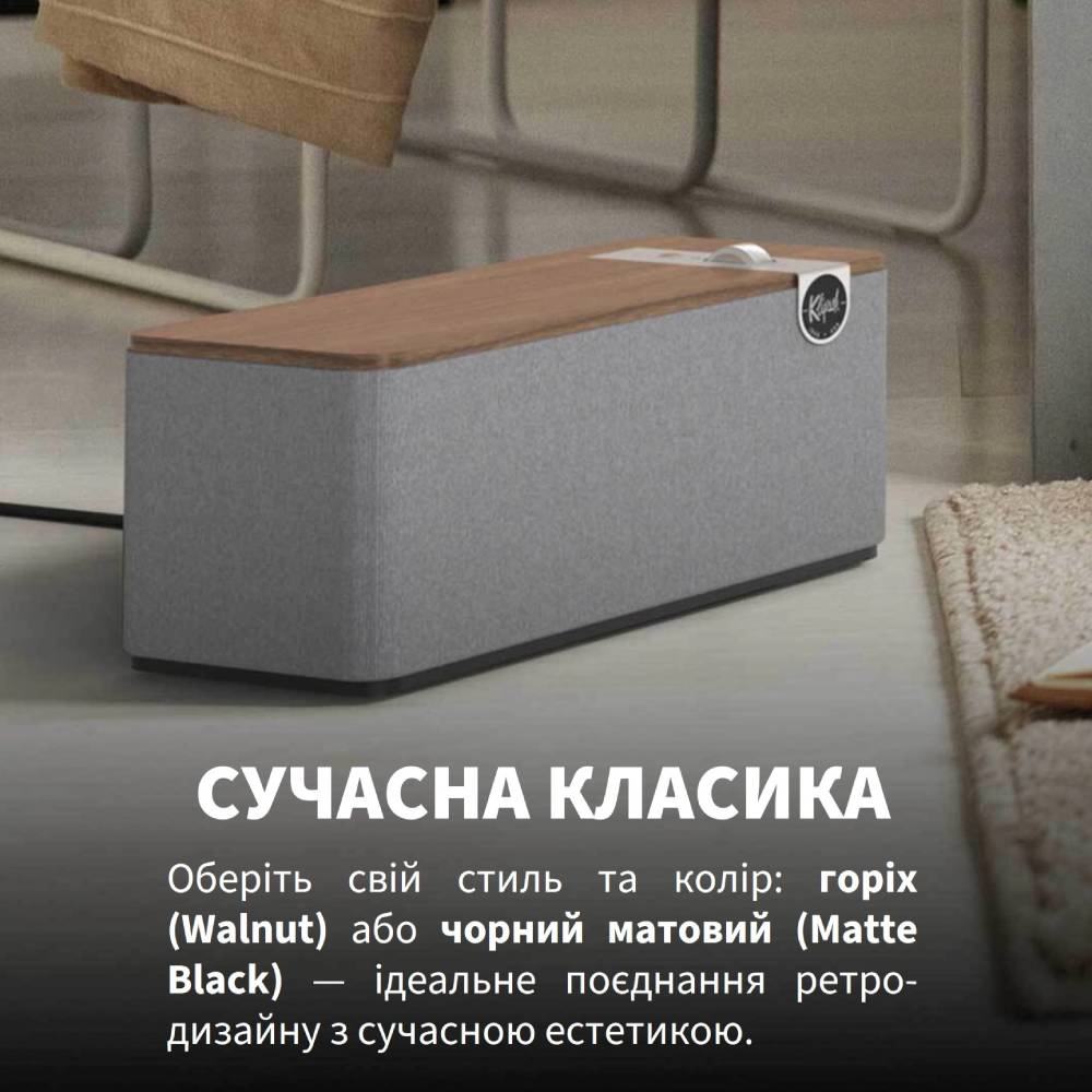 У Фокстрот Портативна акустика KLIPSCH The One Plus Matt Black (1071959)